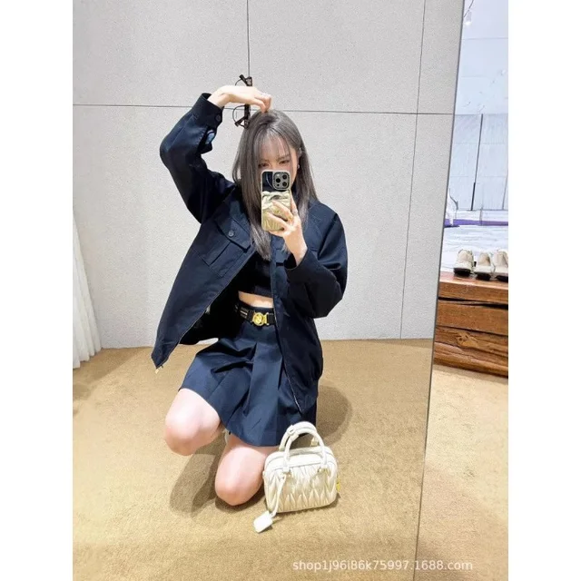 Black Oversized Utility Jacket Casual Outerwear