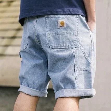 Carhartt Cargo Shorts Light Blue Denim Workwear