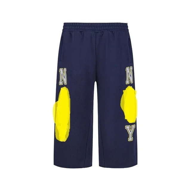 NY Blue Patchwork Shorts