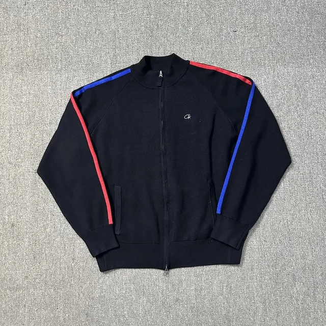 Calvin Klein Track Jacket Black Sporty Zip-Up