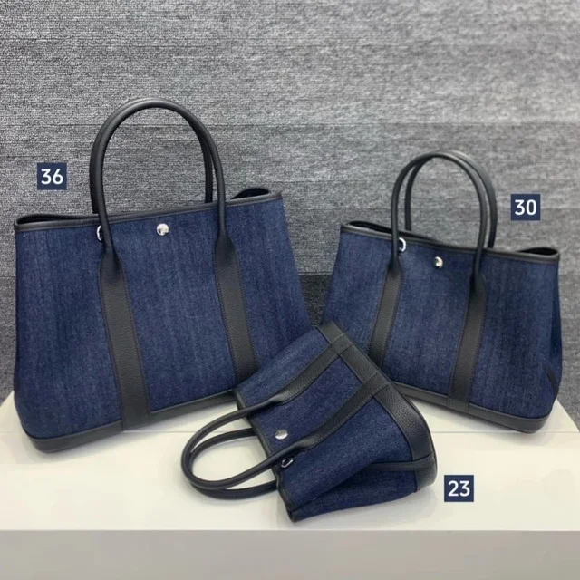 Denim Tote Bag Blue Classic Style