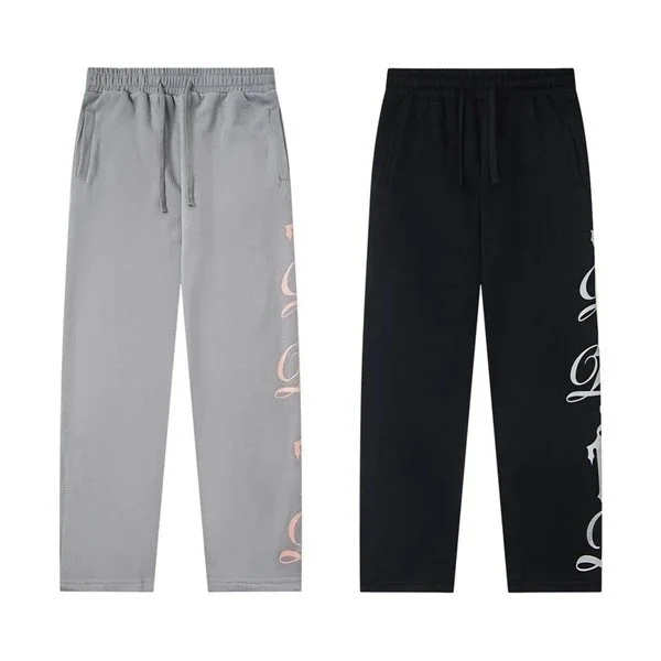 Unisex Track Pants Gray And Black Casual Sweatpants