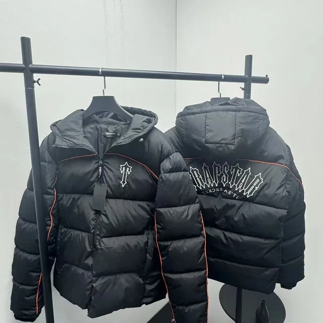Trystan Black Hooded Puffer Jacket