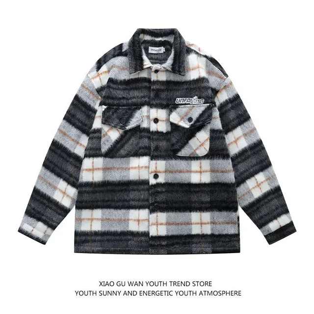 Unfolding Plaid Black White Casual Jacket