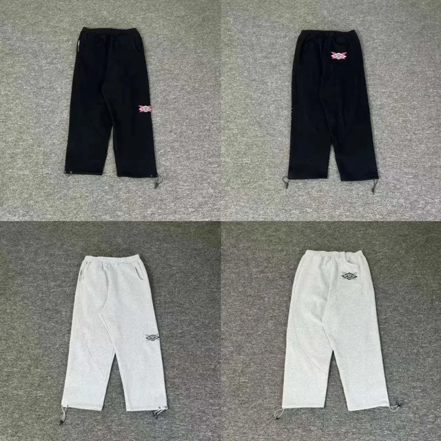 Unisex Sweatpants Black White Casual Pants