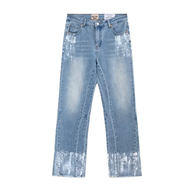 Gallery Dept Art On Display Light Blue Distressed Jeans