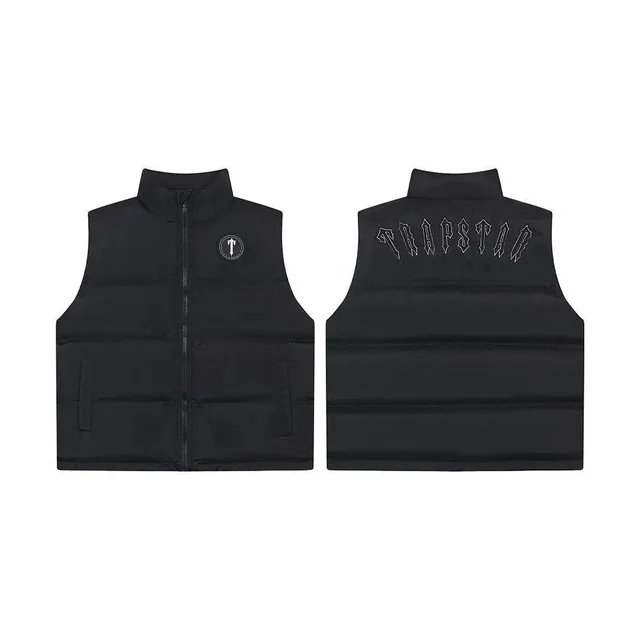 Trapstar Logo Black Puffer Vest