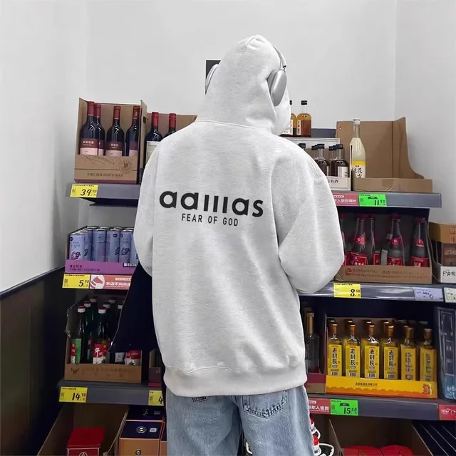 Aaliias Fear Of God White Hoodie