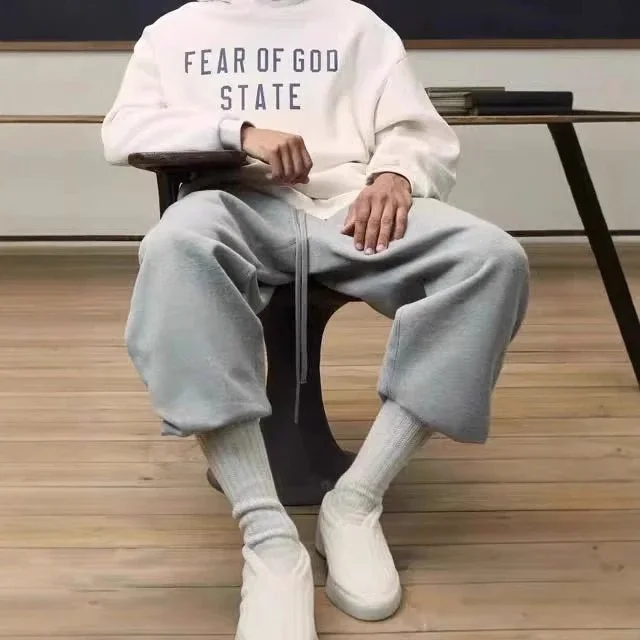 Fear Of God State White Oversized Sweatshirt