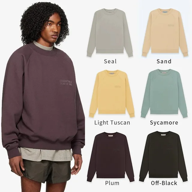 Essentials Year Of 90 Plum Crewneck Sweatshirt