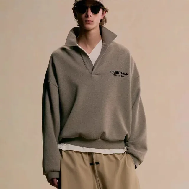 Essentials Pullover Gray Casual Sweater
