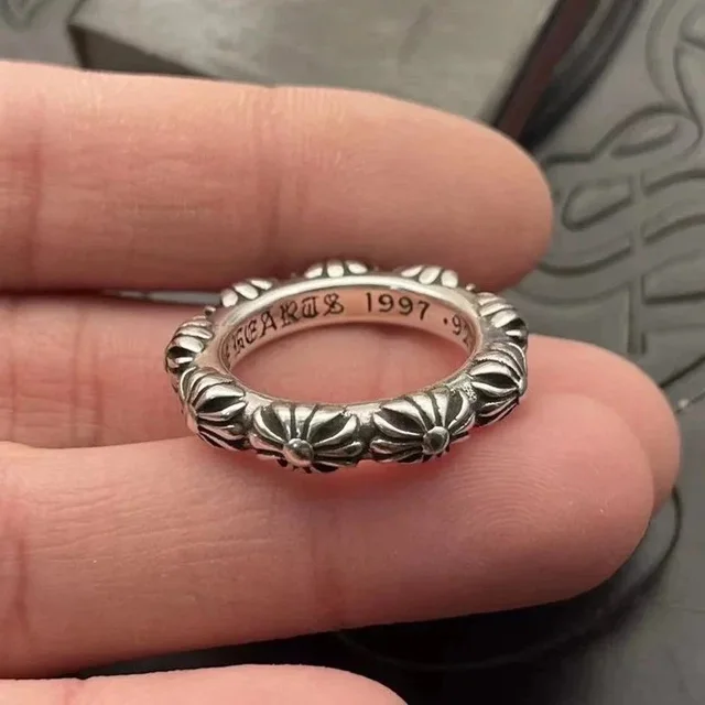 Tiffany & Co 1997 Silver Floral Ring