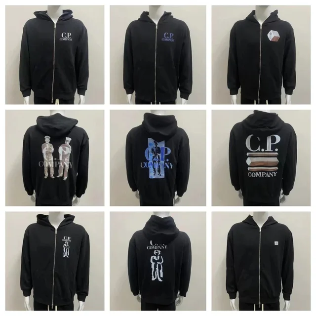 C.P. Company Hoodie Black Zippered Hoodie