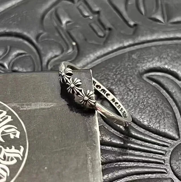 Silver Floral Ring Silver Vintage Jewelry