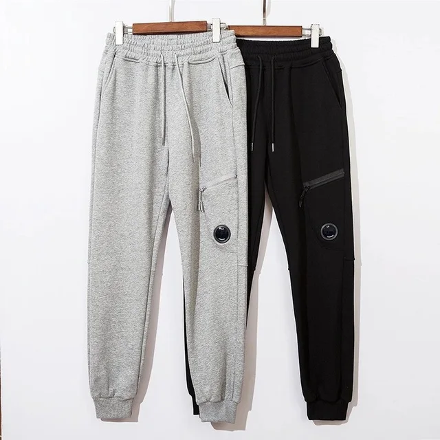 Unisex Cargo Sweatpants Gray And Black Casual Pants