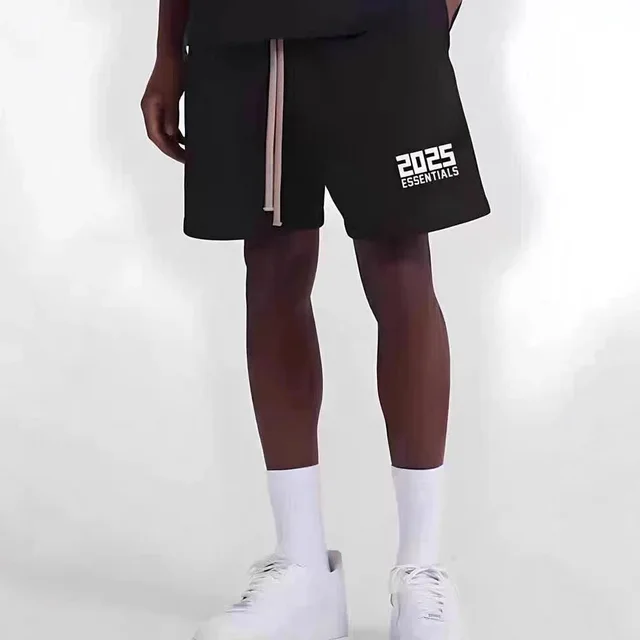 2025 Essentials Black Casual Shorts