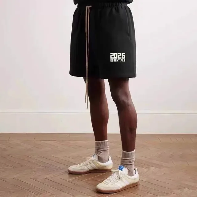 2026 Essentials Black Casual Shorts