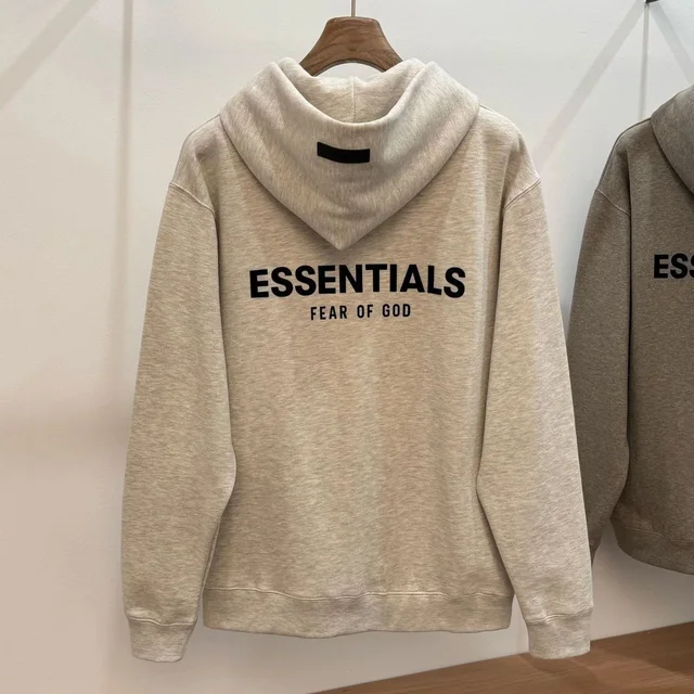 Fear Of God Essentials Beige Hoodie