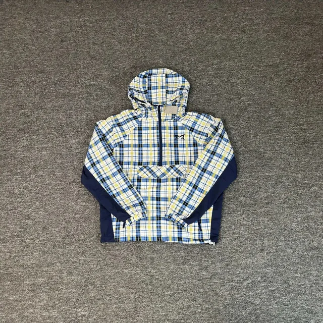 Mizuno Plaid Blue Yellow Sport Jacket