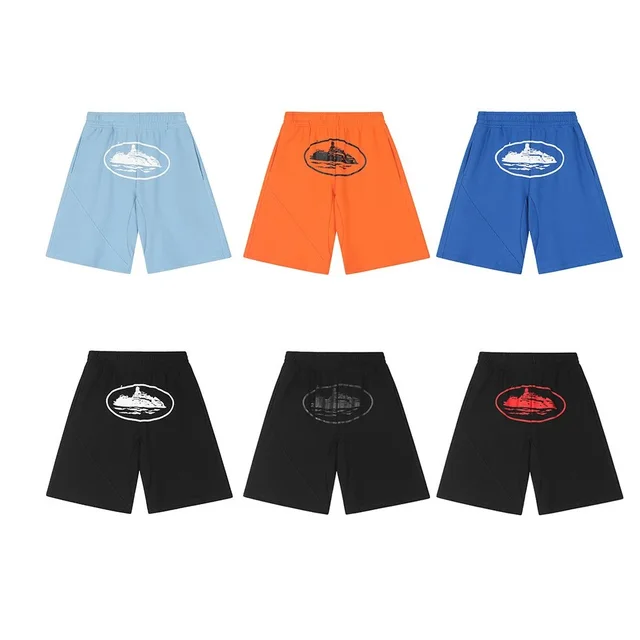 Cruise Ship Logo Shorts Blue Casual Pants