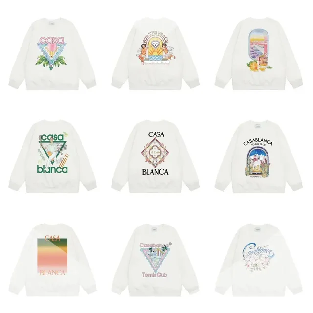 Casa Blanca White Graphic Sweatshirt