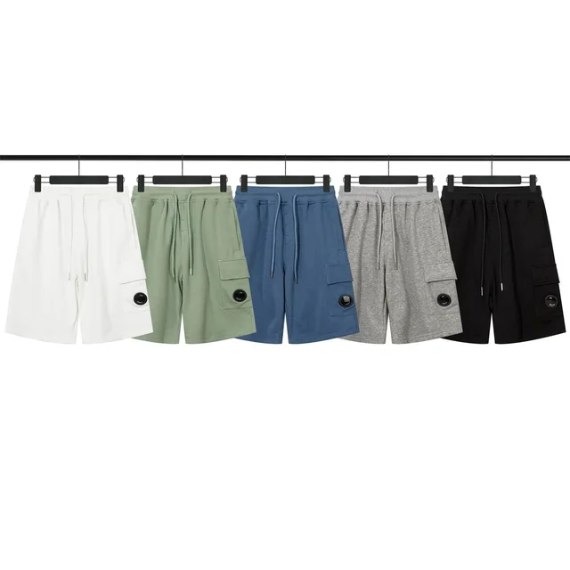 Casual Cargo Shorts White, Green, Blue, Gray, Black Relaxed Fit