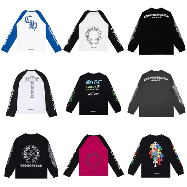 Chrome Hearts Long Sleeve Black Gothic Streetwear