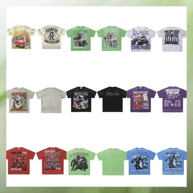 Majestik T-Shirt Multi-Color Graphic Tee