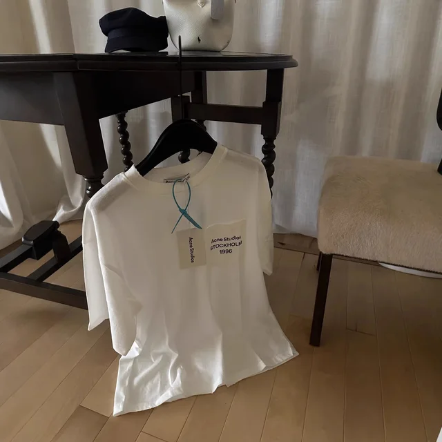 Acne Studios White Pocket Print T-Shirt