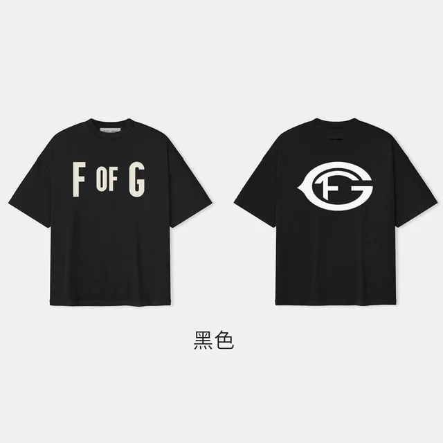 F Of G Black Logo Print T-Shirt