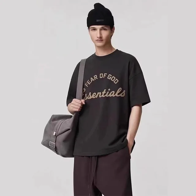 Fear Of God Essentials Black Oversized T-Shirt