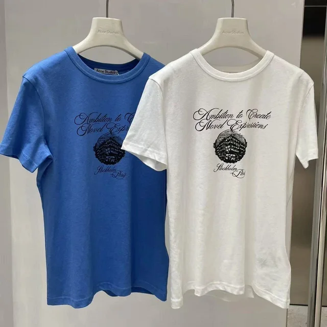 Acne Studios T-Shirt Blue White Casual