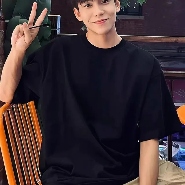 Basic Black Oversized Casual T-Shirt
