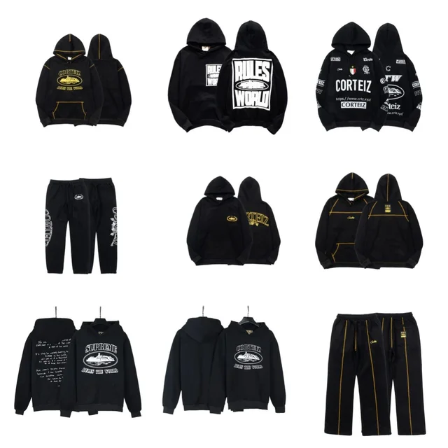Corteiz Hoodie Black Streetwear Sweatshirt