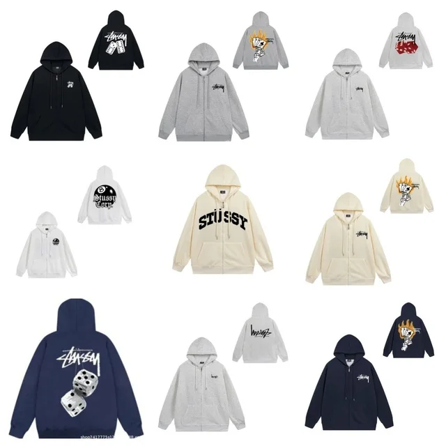 Stussy Hoodie Black Casual Sweatshirt