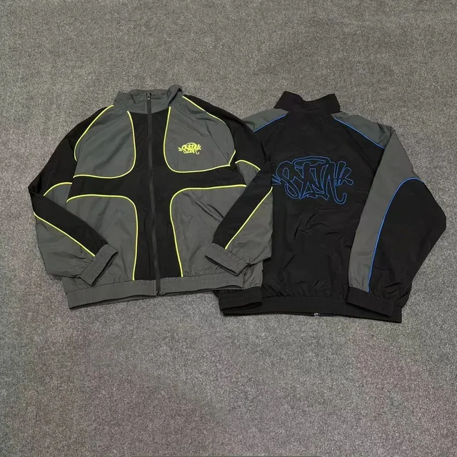 Stnk Track Jacket Black Gray Sporty