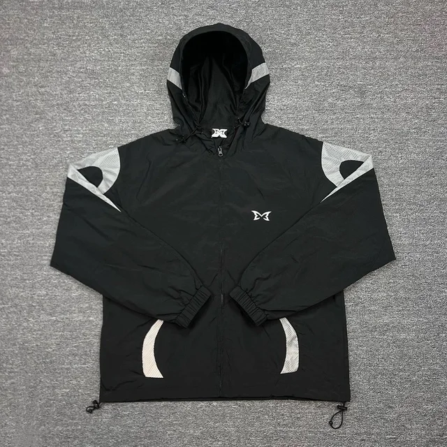 Dx Black Hooded Sport Jacket