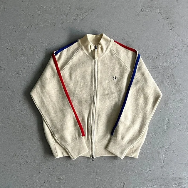 Champion Track Jacket Cream Retro Sportswear