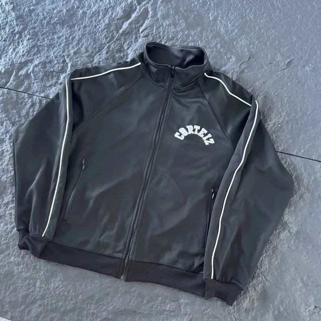 Cortez Track Jacket Black Sporty Style